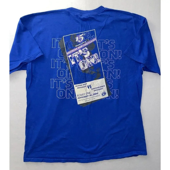 Gildan Other - Southern Heritage Classic‎ Bowl Graphic T Shirt 2004 Jackson State TSU Sz XL Y2K